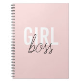 Meisjes blush typografie script, baas notitieboek (Voorkant)