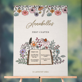Meisjes Boho Boek Eerste Hoofdstuk Verjaardag Welk Acryl Bord