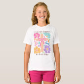 Meisjes Boho Christelijk Paaskruis T-shirt (Voorkant volledig)