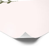 Meisjes Boho Wildflower Baby shower Welkomstbord Perfect Poster (Hoek)