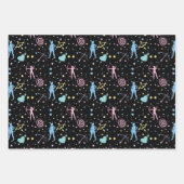 Meisjes Boogschieten - Girly Hearts Stars Archer Inpakpapier Vel (Voorkant 3)