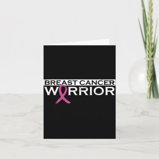 Meisjes Borstkanker Warrior1 Kaart (Voorkant)