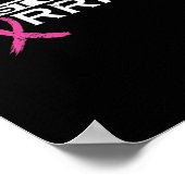Meisjes Borstkanker Warrior1 Poster (Hoek)