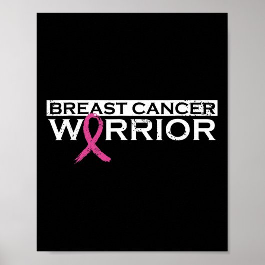 Meisjes Borstkanker Warrior1 Poster (Voorkant)