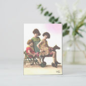 meisjes briefkaart (Staand voorkant)