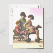 meisjes briefkaart (Voorkant / Achterkant)