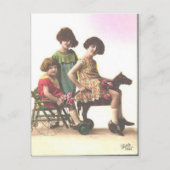  meisjes briefkaart (Voorkant)