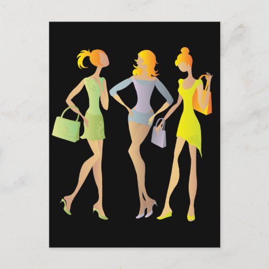 meisjes briefkaart (Voorkant)