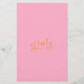 meisjes briefpapier (Voorkant)