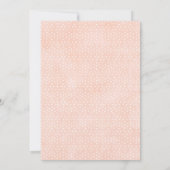 Meisjes Bunny Rabbit Baby shower Kaart (Achterkant)