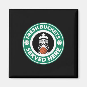 Meisjes Bysketbyll Fun Logo serveren emmers Cool T Magneet