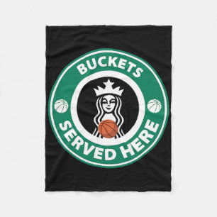 Meisjes Bysketbyll Fun Logo serveren emmers Great Fleece Deken