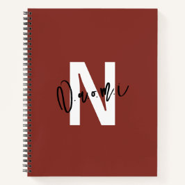 Meisjes Cadeau – Persoonlijke Letter “N” Naam Naom Notitieboek