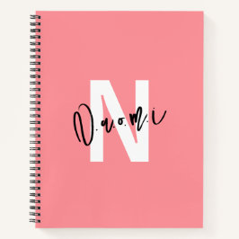 Meisjes Cadeau – Persoonlijke N Letter Naam Naomi Notitieboek