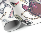 Meisjes Cadeaupapier (Rol Hoek)