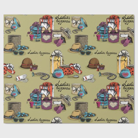 Meisjes Cadeaupapier (Vlak)