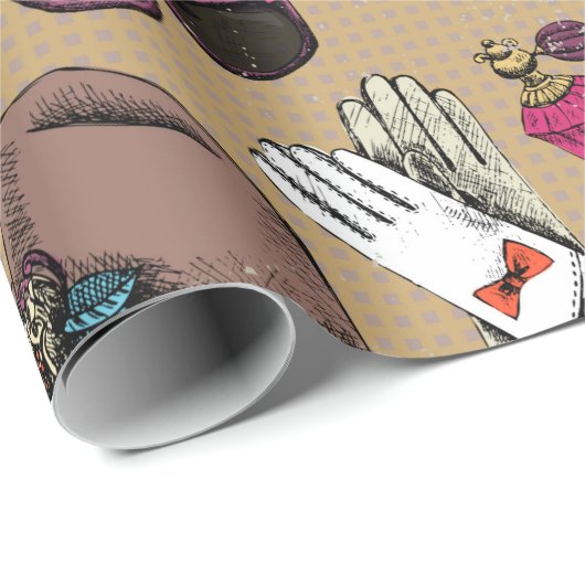 Meisjes Cadeaupapier (Rol Hoek)