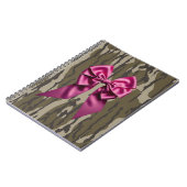 Meisjes Camo Pink Ribbon Bow Bottomland Camo Notitieboek (Linkerzijde)