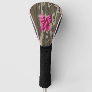 Meisjes Camo Roze Lint Boog Onder Lands Camo Golfheadcover