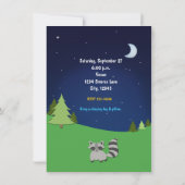 Meisjes Camping Sleepover Birthday Party Invitatio Kaart (Achterkant)