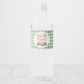 Meisjes Camping Water Flesjes Labels Waterfles Etiket (Voorkant)