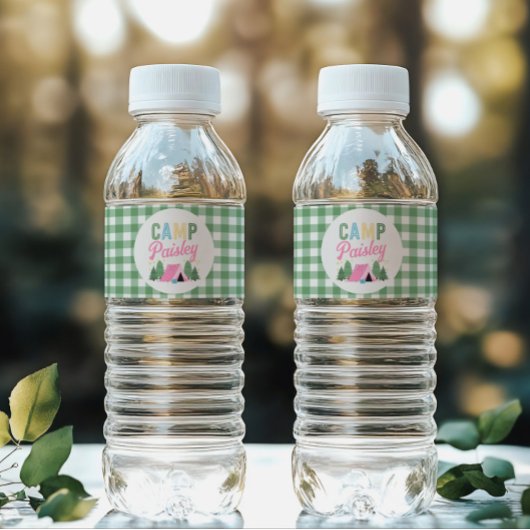 Meisjes Camping Water Flesjes Labels Waterfles Etiket