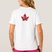 Meisjes Canada T-shirt Cool Canada Souvenir Shirte (Achterkant)