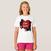 Meisje's Cat Lover Tanktop Cat Lover Shirt (Voorkant volledig)