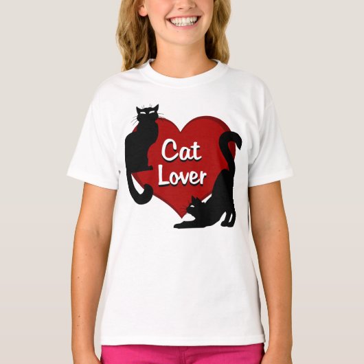 Meisje's Cat Lover Tanktop Cat Lover Shirt (Voorkant)