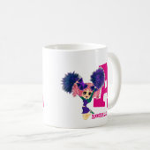 Meisjes CHEERLEADER gepersonaliseerd Genoemd Monog Koffiemok (Voorkant rechts)