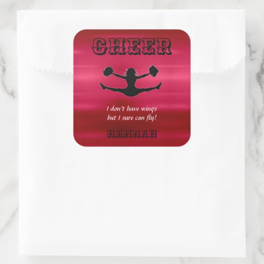 Meisjes Cheerleading Cheerleader Flyer Sticker (Tas)