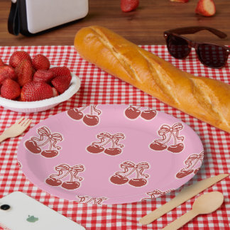 Meisjes Cherry Sweet 16e Verjaardag Papieren Bordje