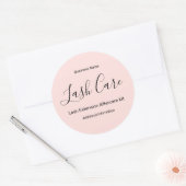 Meisjes Chic Blush Roze Lash Aftercare Kit Label (Envelop)