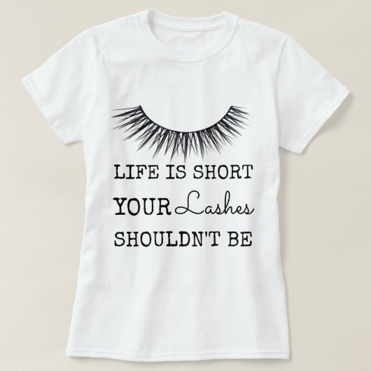 Meisjes Chic Eyelashes-design T-shirt (Design voorkant)