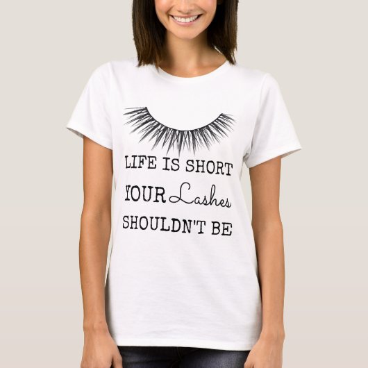 Meisjes Chic Eyelashes-design T-shirt (Voorkant)