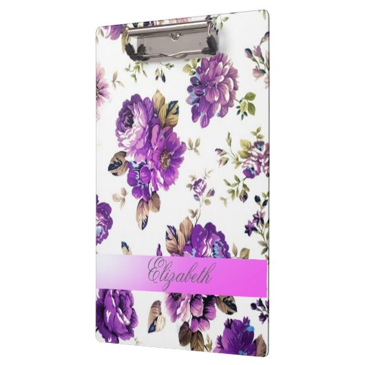 Meisjes  Chic Flowers-Personalized Klembord (Links)