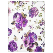 Meisjes  Chic Flowers-Personalized Klembord (Achterkant)