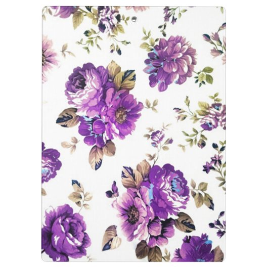 Meisjes  Chic Flowers-Personalized Klembord (Achterkant)