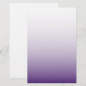 Meisjes Chic minimalist ombre lila lavender paars Briefpapier (Voorkant / Achterkant)