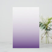 Meisjes Chic minimalist ombre lila lavender paars Briefpapier (Staand voorkant)