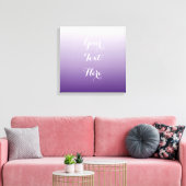 Meisjes Chic minimalist ombre lila lavender paars Canvas Afdruk (Insitu (Woonkamer))