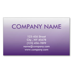 Meisjes Chic minimalist ombre lila lavender paars Visitekaartje Magneet