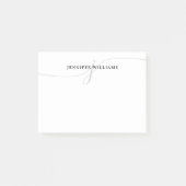 Meisjes-chic-minimalistisch zwart-grijs-logo post-it® notes (Voorkant)
