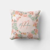 Meisjes Chic Roze Madeliefje Bloem Kussen (Voorkant)