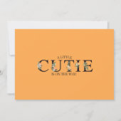 Meisjes Clementine Cutie Baby shower Invitation Kaart (Achterkant)