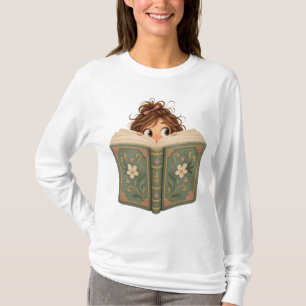 Meisjes ClipArt – Illustratie uit een ouderwets sp T-shirt