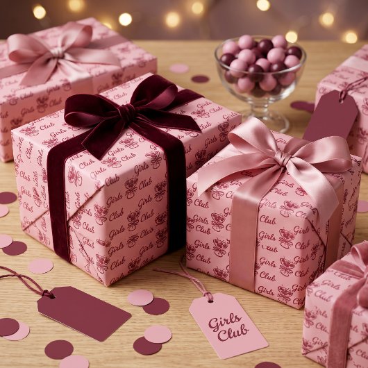 Meisjes Club Cadeaupapier