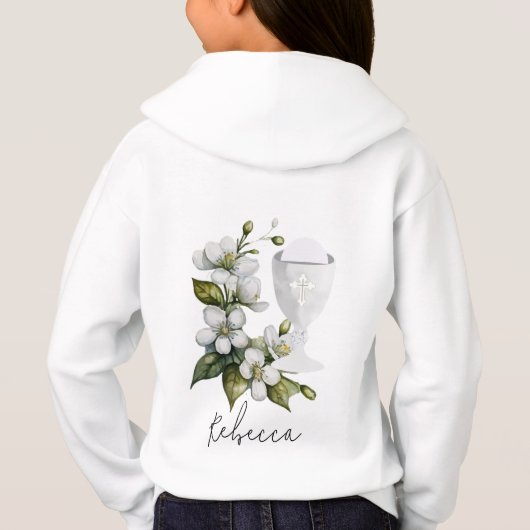 Meisjes Communie Pullover Hoodie (Achterkant)