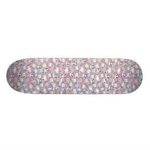 Meisjes Cool Kawaii Animals Skateboard Pastel Colo