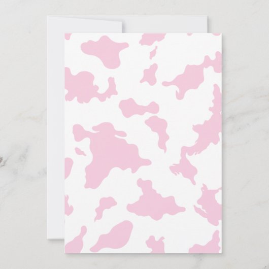 Meisjes Cowgirl Verjaardag Uitnodiging (Achterkant)